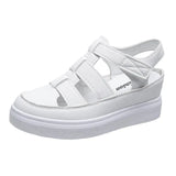 New Thick-Soled Baotou Sandals Hollowed-Out Velcro Leisure Sandals Large Size Fashion All Kinds Of Women's