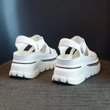 Shoes Women's Sandals Summer 2023 Genuine Leather Casual High Heels Women's Luxury Sandals for Girls Design Woman