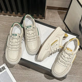 Women Flats Round Toe Shoes For Women Fahion PU Leather Women'S Shoes Ins Casual Sneakers Lady Footwear Size