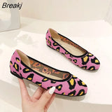 Knitted Single Shoes Women Flat Shoes Round Toe Casual Shoes 11 Colors Spring Summer Plus Size