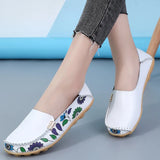 New Moccasins Women Flats Spring Female Leather Loafers Slip on Ballerina Women Casual Shoes Zapatos Mujer Plus Size