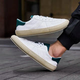 Summer Sneakers Men Casual Shoes Breathable Ice Silk Men Shoes Walking Flat Footwear Soft Bottom White