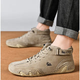 Men Sneakers Shoes for Men 2023 Casual Vulcanized Shoes Outdoor Light Lace-Up Pu Leather Fashion Roman New Tennis