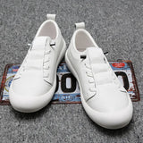 Breakj New Leather Bean Shoes For Men's Casual Driving Shoes Soft Sole Fashion Cover Foot Versatile Lazy Shoes