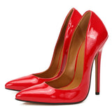 Unisex Shoes Size 48 Extreme High Heels 14cm Pointed Toe Sexy Thin Heel Stilettos Fetish SM Cross Dresser Gay