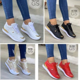 Breakj Large-Size Sneakers 2025 Autumn And Winter Before The Lace Lattice Thick-Soled Women's
