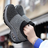 Autumn Women Breathable Mesh Sneakers Elastic Slip On Platform Vulcanized Shoes Running Shoes Walking Tennis Sock