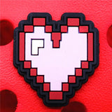 Heart-Shaped Shoe Charms Game Console Controller Audio Tape Shoe Accessories Decoration Fit Croc Jibz Kids Party Gifts