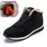Men Boots Men Winter Shoes Plus Size 48 Keep Warm Ankle Botas Hombre Leather Winter Boots Shoes Men Plush Winter Sneakers