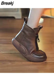 Women's Ankle Boots 2023 New Fashion Temperament Women's Shoes Zipper Soft Comfortable Elegant Winter Warm Boots Women