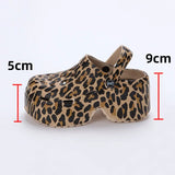Thick Bottom Clogs for Women Closed Toe Chunky Platform Sandals Woman Summer 2023 Super High Wedge Heel Slippers