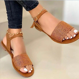 Women Sandals Classics Ankle Strap Summer Sandals Flat Shoes For Women Lightweight Flats Sandalias Mujer Casual Summer