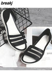 Summer Women Fashion Jelly Sandals Low Heel Peep Toe Shallow Slides Casual Beach Outdoor Female Ladies Slipper