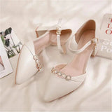 De Mujer Lady Cute Light Weight Spring & Summer Black Patent Leather Square Heel Buckle Shoes Sapatos Femininas
