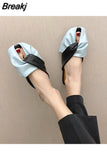 Female Shoes Womens Slippers Outdoor Luxury Slides 2023 Summer Designer Flat Basic Rome PU Slippers Casual Loafers