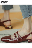 Spring Summer New Women Flats Sandals Fashion Chunky Slippers Sexy Party Dress Shallow Flip Flops Casual Shoes Mujer