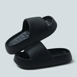 Summer Thick Platform Slippers Women 2024 New Non Slip Soft Cloud Slides Woman Unisex Thick-Sole Beach Flip Flops