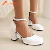 High Heeled Women Pumps 2023 Vintage Buckle Mary Jane Shoes Great Quality In Spring Summer All-match Temperament