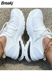 Nursing Shoes for Women Wedge Sneakers Platform Shoes Vulcanized Plus