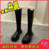 Legs Mm But Knee Boots Women's 2023 New Thick Soles Show Thin Legs Long And Tall Knight