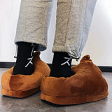 Poo Home Cotton Slippers Male Winter Cute Funny Creative Expression Package With Cartoon Couple Female Cotton-Padded