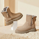 Boots Women Winter 2023 New Comfortable Short Boots Thick Cotton Shoes Fashion Winter Plush Boots Ankle Booties