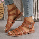 Woman Trend Rome Women's Shoes Summer Sandals Female Daily Outdoor Solid Open Toe Flat Sandals Female Bohemia Beach