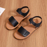 New Summer Fashion Casual Shoes Low Heel Ladies Sandals White Roman Style Gladiator Sandals Ladies Flat