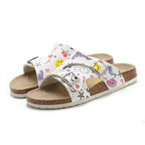 2023 New Summer Women Beach Cork Slippers Casual Buckle Clogs Outside Non-slip Water Slides