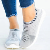 Breathable Mesh Women Sneakers 2023 autumn Comfortable Running Shoes Woman Soft Sole Knitted Sock Shoes Plus Size
