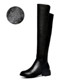 Thigh High Boots Black Over The Knee Boots Winter Autumn Shoes Woman Punk Goth Shoes Size 41 Botas for