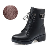 Ankle Boots Women Winter New 2020 Wool Warm Non-slip Ladies Boots Plus Size 41 42 43 Winter Snow