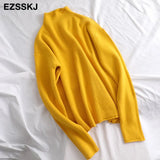 Sweater Women Pullover Casual Turtleneck Long Sleeve chic loose 2021 Knit Sweater Female Jumpers soft
