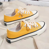New Korean Style Ulzzang Daisy Canvas Shoes for Women 45 White Black Yellow Green Purple Color sneakers