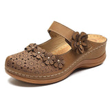 Fashion Sandals Flat Ladies Flower Sandals Comfortable Female Soft Bottom Shoes Leisure ladies Hollow Out Light