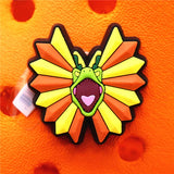1pcs Dilophosaurus PVC Shoe Charms Accessories Decorations Jurassic Dinosaurs Bus Designer Croc Jibz Buckle Kids