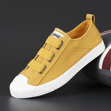 Breakj The Autumn Of 2025, The New Men's Shoes Flat-Soled Permeable Board Shoes Korean Version Of The Trend Tied With Canvas Shoes Round-Headed Casual