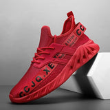 Men Sneakers Breathable Running Shoes Outdoor Sport Fashion Comfortable Casual Couples Red Gym Mens Shoes Zapatos