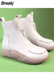 Women's Ankle Boots 2023 New Fashion Temperament Women's Shoes Zipper Soft Comfortable Elegant Winter Warm Boots Women