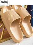 Slippers for Women Summer Thick Platform Sandals Wedges Indoor Bathroom Non-slip Slides Ladies Men Slides Beach Woman