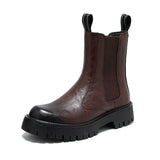 Breakj Size Men's Martens 45 British Wind Chelsea Men's Boots 46 Winter Cargo High-Top Leather Boots And Down
