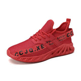 Men Sneakers Breathable Running Shoes Outdoor Sport Fashion Comfortable Casual Couples Red Gym Mens Shoes Zapatos