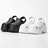 2024 Chunky Platform Clogs Sandals for Women Summer Outdoor Non Slip Beach Slippers Woman Eva Thick Bottom