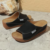 Breakj Summer New Slope And Slippers Women Thick Bottom Lady Cool Drag Casual Lightweight Large Size Ladies Ladies