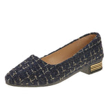 for Women 2023 Spring Concise Pointed Toe Low Heel Women's Casual Shoes Shallow Slip on Ladies Single Shoes Female