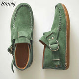 Women's Comfy Sneakers Flats Autumn Buckle Strap 2023 New Casual Travel Breathable Sneaker Buckle Strap Round Toe Ladies
