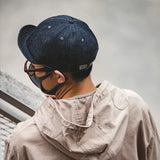 Vintage Denim Cowboy Hats Mens Bone Adjustable Soft Brime Newsboy Cap Baseball Cap Snapback Hat Black