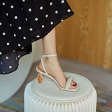 New Black Pearl Sandals Andromeda Style with Stiletto Heels Womens Sandalias De Verano Para