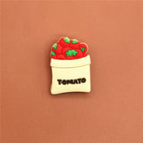 Cute PVC Shoe Charms Sun/Night/Stars/White Clouds/Bread/Tomato Shoe accessories Decoration Buckles Fit Bands Croc JIBZ