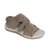 Breakj Women 2023 New Plus Size Velcro Sandals Frosted Flat Casual